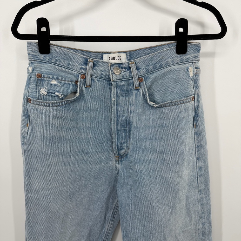 Agolde 90's Mid Rise Loose Fit Jeans in Snapshot - Picture 3 of 11